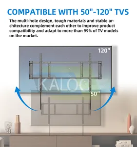 KALOC EC120 grosir braket dinding dipasang TV ekonomis dudukan braket dinding gantungan TV untuk 60-120 inci