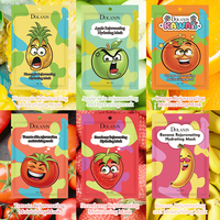 OEM végétalien organique plante fruit blanchissant hydratant collagène masque facial pomme banane vitamine VC soins de la peau masque facial feuille