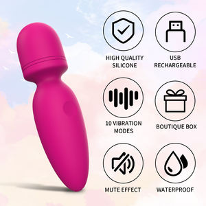 Brinquedo Sexual para Mulheres, Vibrador Mini Bullet Portátil de Silicone com 10 Modos para Massagem Clitoriana e Corporal - Product Image 4
