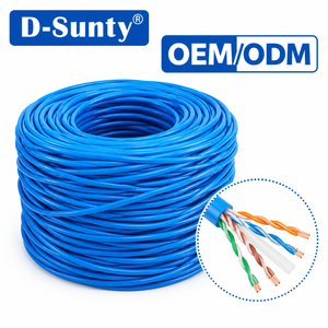 สายเคเบิลอีเธอร์เน็ต Cat6 UTP CCA แบบม้วน 305 เมตร ราคาโรงงาน สำหรับผู้จัดจำหน่ายขายส่งและโครงการโทรคมนาคม - Product Image 1