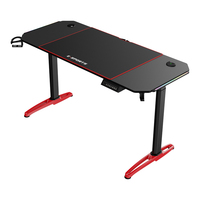 Bureau de jeu pour PC de bureau, table d'ordinateur pour joueur, meilleur bureau de jeu à domicile avec éclairage RVB