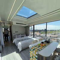 Maison préfabriquée Capsule spatiale Hôtel Cabine Maison préfabriquée en capsule Capsule spatiale de luxe
