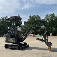 Mini-excavatrice hydraulique multifonctionnelle Cartiwell 1,2 tonne, compacte, haute efficacité, pour travaux agricoles et de construction