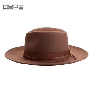 قبعات نسائية قبعات الكنيسة حافة الرجل الرجل سادة صوف عالية الجودة قبعات واسعة - Product Image 5