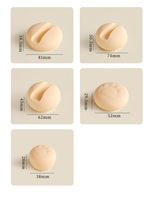 Poignée de couvercle de casserole universelle en silicone UJU, antidérapante, isolante thermiquement, anti-brûlure, pour ustensiles de cuisine