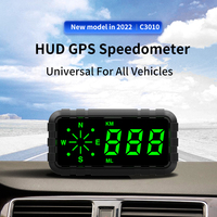 KINGNEED C3010 Universelles Auto-GPS-Tachometer HUD 5,4" LCD-Display 5V Uhr Geschwindigkeitsüberwachung CE/FCC-Zertifiziert 1 Jahr Garantie