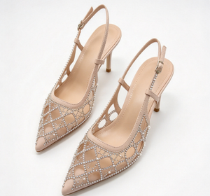 RM Women Patent Cowhide High Heels Ring Buckle Low Block Heel Peep Toe Spring <b>Shoes</b> - Product Image 4