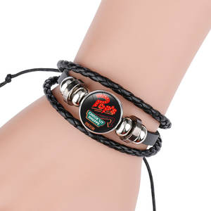 TV Riverdale del lado sur serpientes Botón de encaje negro, pulsera de cuero para hombres - Product Image 4