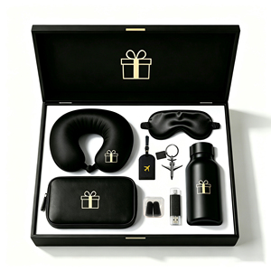 Nouvelles Idées <span class=keywords><strong>de</strong></span> Produits 2026 – Ensembles Cadeaux <span class=keywords><strong>de</strong></span> Voyage Personnels Luxe: Boîte MDF, Tasse Isotherme, Sac <span class=keywords><strong>de</strong></span> Rangement, Étiquette Bagage, Oreiller à Mémoire <span class=keywords><strong>de</strong></span> Forme - Product Image 1