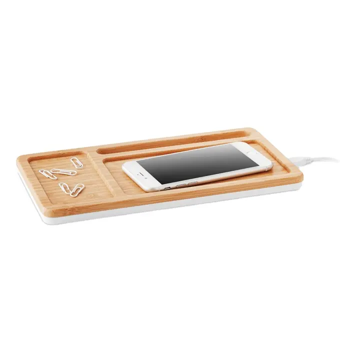 "Tantank Hot Sale Popular New Electronic Digital Equipment Bamboo Tray Mobile Phone Solid Wood Wireless Charging "