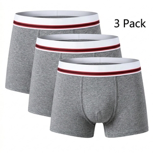 Paquete de 3 Calzoncillos Boxer Ecológicos para Hombre, Marca Carer, con Almohadilla Absorbente Lavable de 80 ml, Diseño Gris Claro, Talla 3XL - Product Image 5