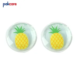 Pakcare riutilizzabile hot cold patch ananas elegante modello di raffreddamento eye pad per occhiaie