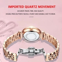 Montre à quartz pour femme POEDAGAR 3012, bracelet en acier, date luminescente, résistante à l'eau 3ATM, élégante, luxueuse, montre-bracelet pour femmes