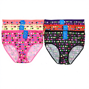 Amysi 587 #   Ventes en gros de culottes pour femmes, sexy, douces, à coupe haute, fines, à motif de petites pommes, imprimées de fleurs - Product Image 2