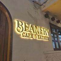 Letras LED, Letrero LED para Exteriores, Letrero Personalizado para Tienda, Letrero Exterior para Logotipos de Empresas, Letreros de Recepción, Letreros Comerciales Retroiluminados de Metal para Salón