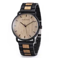 BOBO BIRD relogio masculino customized watches men watches luxury ebony wood wholesale dropshipping