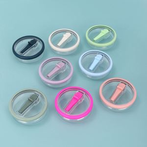 Couvre-gobelet en silicone épais de 30 oz avec paille anti-fuite - Product Image 3