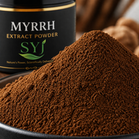 Poudre d'extrait de myrrhe - Extrait de résine naturelle de qualité alimentaire pour l'utilisation dans les aliments et les boissons - Fût - Contenant en plastique
