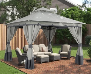ABCCANOPY Gazebo Metales con Lados Pérgolas Para Jardines Y Terrazas Tenda Poliéster Tonnelle De jardin 3x3 Tettoie Per Esterno - Product Image 3