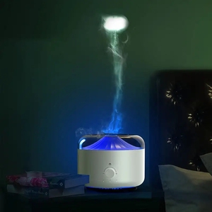 3D Ngọn lửa sứa độ ẩm không khí 7 màu sắc dẫn ánh sáng không khí làm sạch <span class=keywords><strong>1.5L</strong></span> hương liệu tinh dầu khuếch tán cho nhà khách sạn - Product Image 3