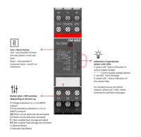 Module de relais de protection moteur PTC à réinitialisation automatique à vis 1NO AC/DC 24V-240V ABB CM-MSS CM-MSE en gros pour la protection des moteurs