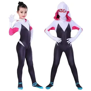 Mehrere Arten Full Set Spiderman Kostüm für Kinder 6-7 Kostenloser Versand Kinder kostüme Großhandel Kostüm Spiderman