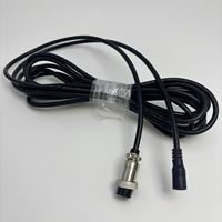 Kabel Ekstensi Daya GX20 2Pin Aviation Plug ke DC 5.5*2.1 Female dengan Panjang Kustom