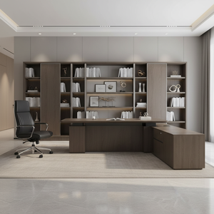 Escritorio Ejecutivo Modular de Lujo de Alta Gama, Ajustable, de Madera Sólida, Diseño Ecológico, Construcción Duradera, Ergonómico y Moderno para Oficina - Product Image 1