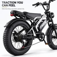 Vélo Électrique 20 Pouces Pneus Larges 48V 500W pour Neige et Sable, Assistance Électrique pour Vélo Longue Portée à Énergie Nouvelle, Couleur Noire