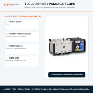 สวิตช์โอนถ่ายอัตโนมัติ YLGLD ซีรีส์ 100A 160A 250A 400A 630A 1600A 2500A 3200A ระดับ <span class=keywords><strong>PC</strong></span> Class 3P ATS - Product Image 2