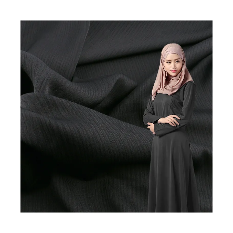 nida fabric suppliers in china polyester abaya silk jet black fabric karachi premium ameera indonesia nida fabric