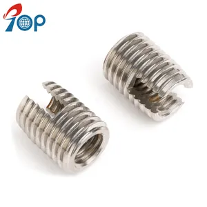 Stainless Steel 304L 316L Type 302 Type 303 Thin Wall Slotted Self Tapping Threaded Insert