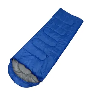 Saco de dormir adulto de cor sólida, envelope com capuz, saco de dormir para adulto e áreas externas, acampamento, inverno, 950g