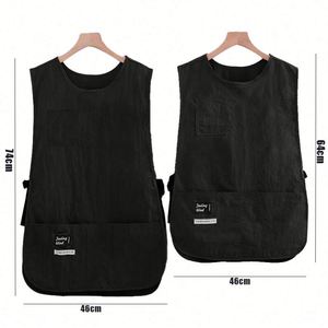 Hot Sale Adjustable Vest <b>Apron</b> Kitchen Splash-proof Catering Work Clothes Barista Waistcoat Unisex Style with Custom logo - Product Image 3