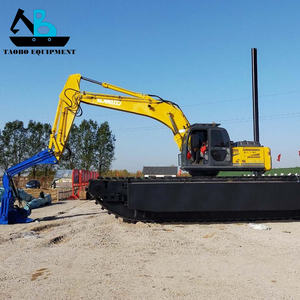 <span class=keywords><strong>Machine</strong></span> de battage de pieux hydraulique amphibie embarquée avec pompe et moteur haute performance pour la construction - Product Image 1