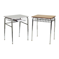 Meubles scolaires Dingjia, table et chaises pour étudiants avec structure métallique, design moderne, utilisation en classe, porte-livres pour centre commercial et hôtel
