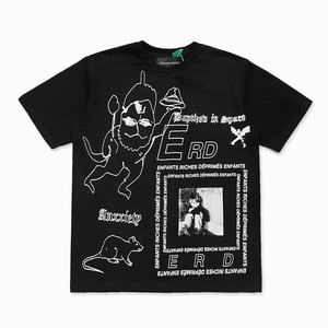 ERD T-shirt en coton célèbre de haute qualité pour hommes vêtements de créateurs avec logo imprimé essayage de maternité - Product Image 2