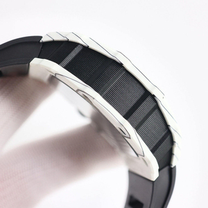 Reloj Clásico Popular de Alta Gama, Automático, Caja de Fibra de Carbono Blanca, Correa de Goma, Tourbillon, Reloj Mecánico para Hombre - Product Image 4