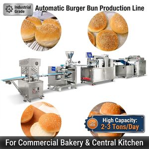 Macchina per Pane da Hamburger di Marca Famosa, Linea di Produzione Personalizzata per Panini da Hamburger per Mense e Strutture Euceneiche - Product Image 1