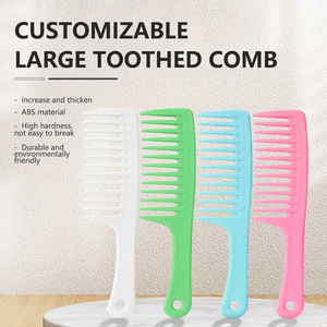 Precio con descuento, gran oferta, peine de pelo de aceite de 7 colores, peine de pelo de diente ancho portátil de plástico para salón de rizos ABS - Product Image 4