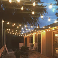 Ampoule Led G40 Guirlande Lumineuse Extérieure G40 Lampe Étanche Patio Jardin Guirlande Fée Globe Guirlande Lumineuse