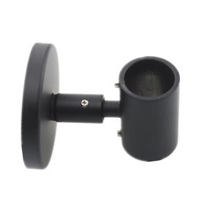 Base de montage pour barre de douche, accessoire fixe rond en cuivre noir pour l'installation de la pomme de douche - Product Image 1