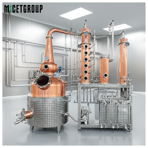 Système <span class=keywords><strong>de</strong></span> Distillation MICET 500L avec Cuve en Cuivre, Colonne, Panier <span class=keywords><strong>de</strong></span> Distillation, Condenseur <span class=keywords><strong>de</strong></span> Qualité Supérieure et Réservoir <span class=keywords><strong>de</strong></span> Collecte pour <span class=keywords><strong>Gin</strong></span> et Whisky - Product Image 1