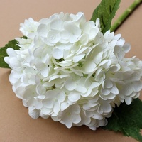 Bunga Hydrangea Latex Sentuhan Realistis Berkualitas Tinggi dengan Tangkai Besar untuk Dekorasi Meja Pesta, Hotel, dan Pernikahan