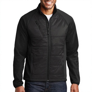 Chaqueta Bomber de Invierno para Hombre, Estilo Urbano, con Cierre de Cremallera, de Lona, Acolchada, con Cuello Alto, Servicio OEM Personalizado, Precio al por Mayor - Product Image 1