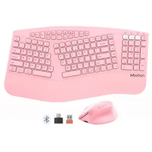 Meetion DirectorB comfort keyboard and mouse set usb receiver wireless 2.4G BT5.0 long standby time ergonomic keyboard desktop