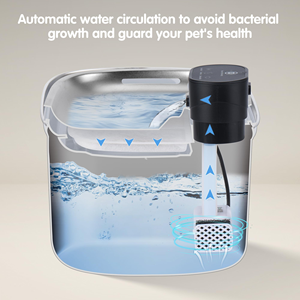 Distributeur d'eau intelligent sans fil à batterie Li-ion 2026, écologique, avec capteur automatique, pour chats et chiens, fontaine à boire automatique pour animaux de compagnie - Product Image 3