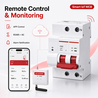 Disjoncteur miniature intelligent IoT CDBA MCB 1P 2P 3P 4P 230V 400V 6kA Courbes C D RS485 4G Télécommande Compteur d'énergie Rail DIN