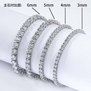Hot-sell Hip-hop Preferential Copper Tennis Chain Zircon Custom <b>Men</b> Jewelry <b>Necklaces</b> Cuban Link Chain Unisex High-end Jewelry - Product Image 6