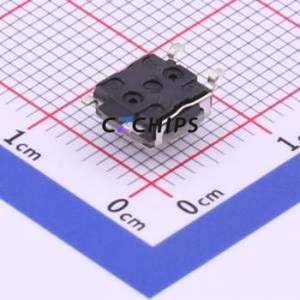 TS-1159B-B-B-W Tactile Switch SMD-4P,6.2x6.2mm Switch Single Pole Single Throw Round Button 1.6N Vertical Mount - Product Image 2